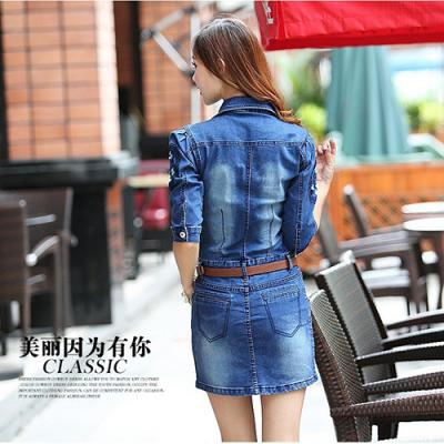 ĐẦM JEAN BODY TAY THÊU HỌA TIẾT - NJ996